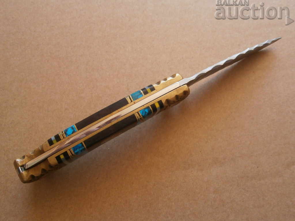 Auction  handmade hunting knife leg USA