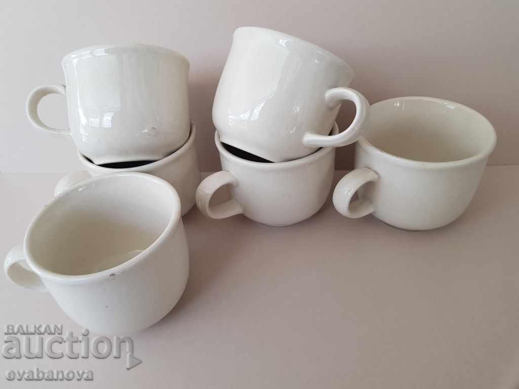 Delivery of 6 Stylish elegant porcelain cups for coffee service Delivery of 6 Stylish elegant porcelain cups for coffee service