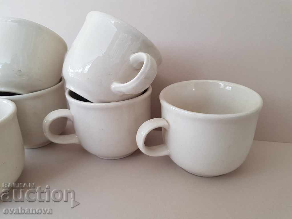 6 Stylish elegant porcelain cups for coffee service - 5 6 Stylish elegant porcelain cups for coffee service - 5