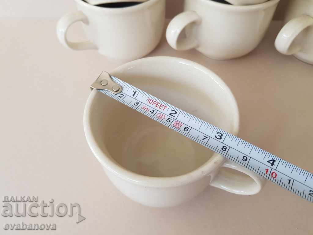 6 Stylish elegant porcelain cups for coffee service - 7 6 Stylish elegant porcelain cups for coffee service - 7