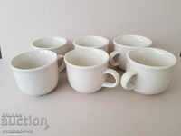 6 Стилни елегантни порцеланови чаши за кафе сервиз