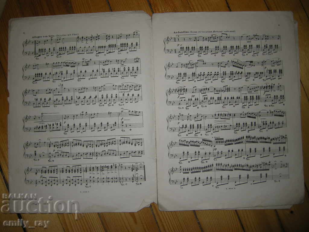 Delivery of Sheet music - Verdi - Ernani Delivery of Sheet music - Verdi - Ernani