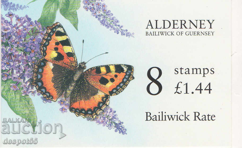 1997. Alderney. Flora and fauna. New value. Carnet.