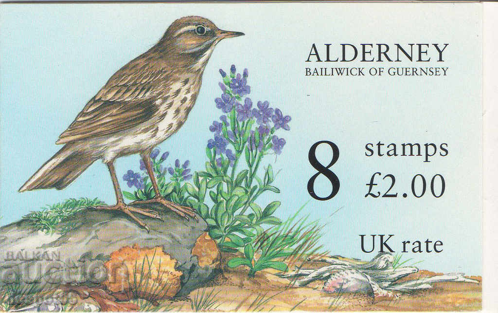 1997. Alderney. Flora and fauna. New value. Carnet.