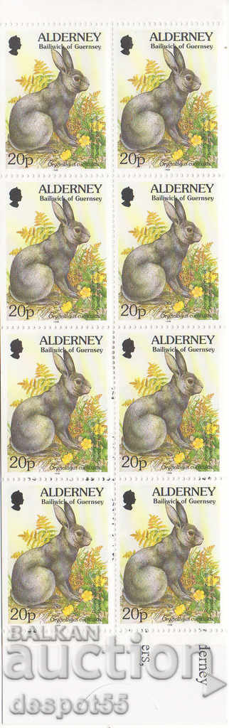 1998. Alderney. Flora and fauna. New value. Carnet. with price 5.50 BGN | € 2.81 1998. Alderney. Flora and fauna. New value. Carnet. with price 5.50 BGN | € 2.81