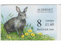 1998. Alderney. Flora and fauna. New value. Carnet.