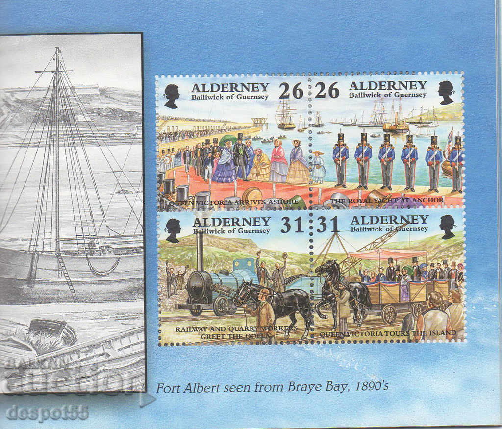 Auction  1998. Alderney. Alderney Islands - Unique double carnet.