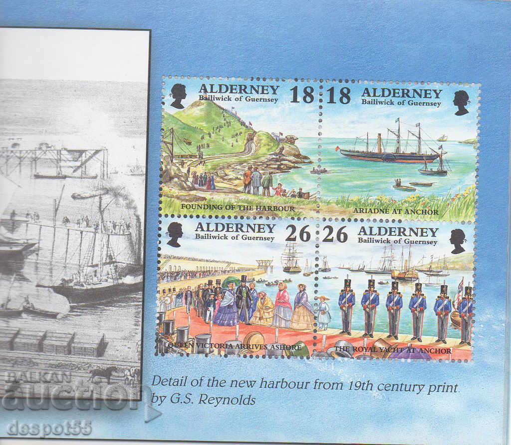 Delivery of 1998. Alderney. Alderney Islands - Unique double carnet.