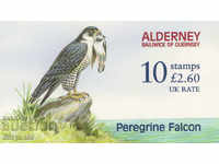 2000. Alderney. Πουλιά - Peregrine Falcon. Καρνέτο.