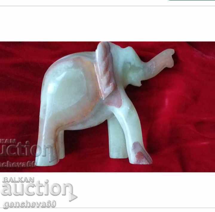 Figura de elefant onix și pește, sprijin pentru cuțit - 5 Figura de elefant onix și pește, sprijin pentru cuțit - 5