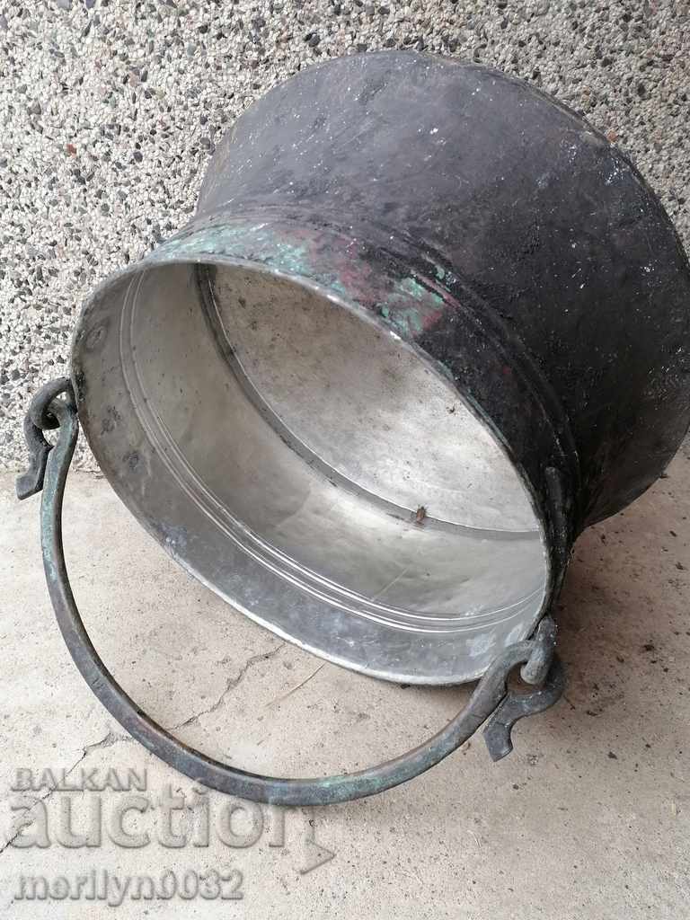 Παλιά χαρανιά, χάλκινο σκεύος, μεγάλο καζάνι, χάλκινο, κουπόνι με τιμή € 134.99 | 264.02 BGN