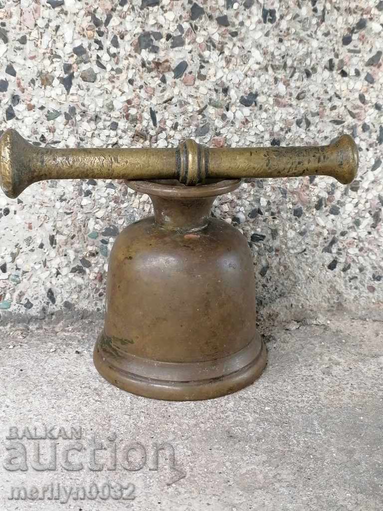 Old bronze mortar, hammer, mortar with price 69.00 BGN | € 35.28 Old bronze mortar, hammer, mortar with price 69.00 BGN | € 35.28