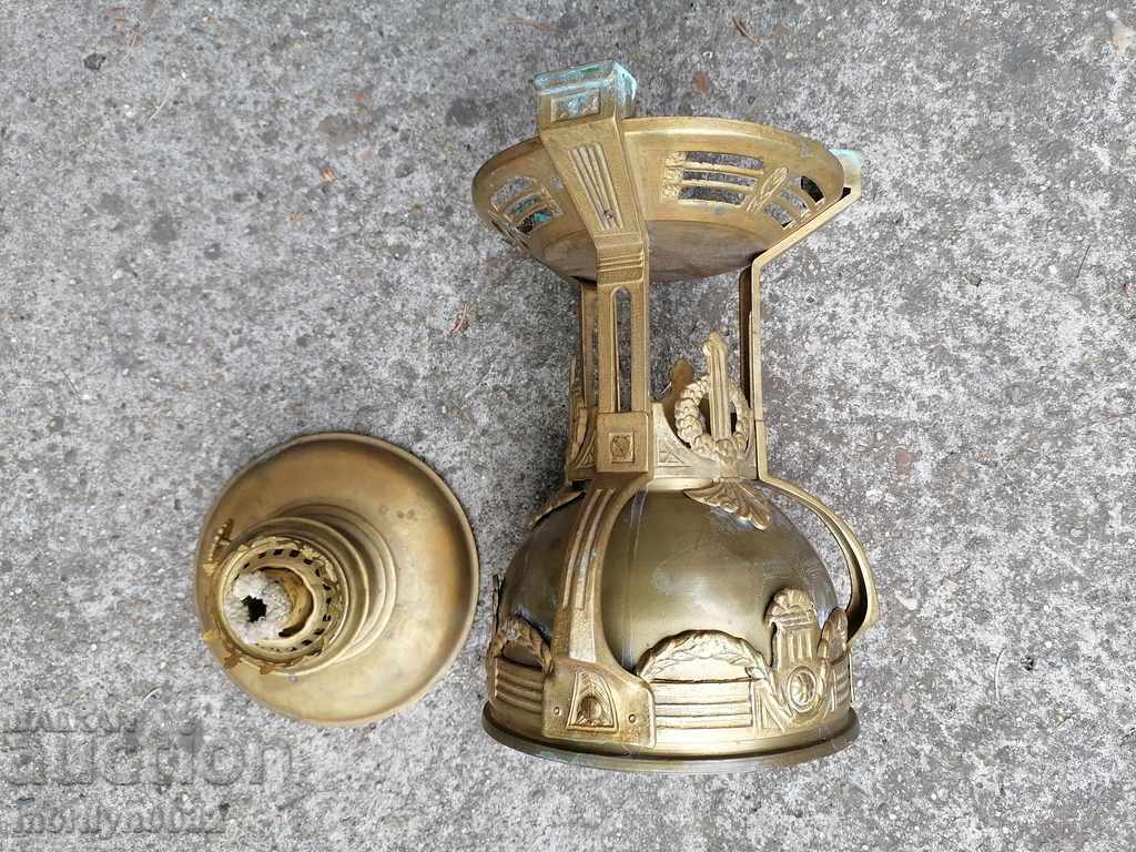 Delivery of Old gas lamp in Art Deco lantern style Delivery of Old gas lamp in Art Deco lantern style