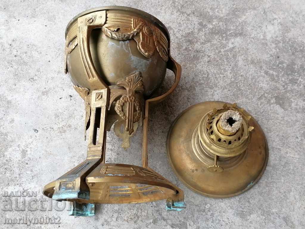 Old gas lamp in Art Deco lantern style - 7 Old gas lamp in Art Deco lantern style - 7