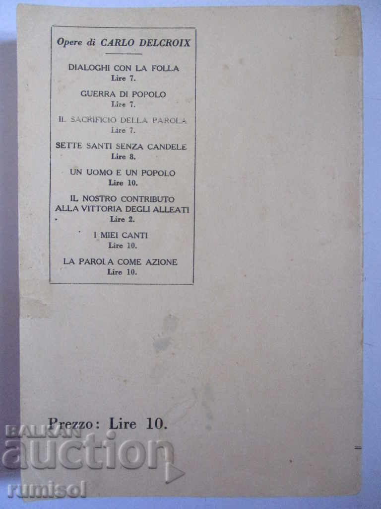 Delivery of Carlo Delcroix - La parola come azione Delivery of Carlo Delcroix - La parola come azione