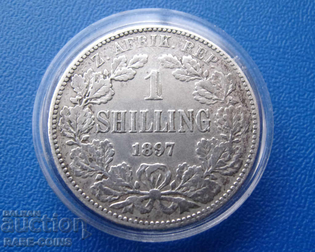 Z.A.R. Africa de Sud 1 Shilling 1896 Original rar