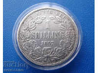 Z.A.R. South Africa 1 Shilling 1896 Rare Original