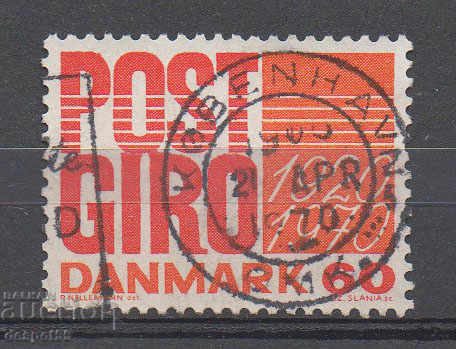 1970. Danemarca. A 50-a aniversare a serviciului bancar poștal.