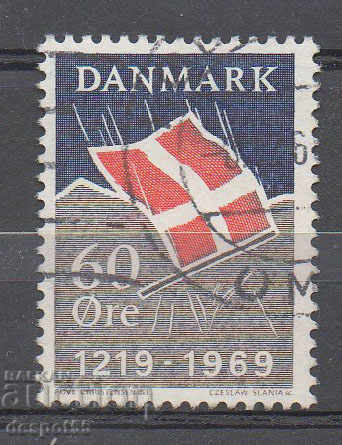 1969. Danemarca. 700 de ani de legenda drapelului danez.