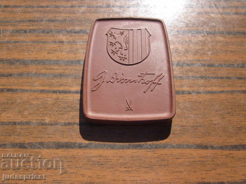 Georgi Dimitrov medal plaque made of porcelain meissen - 6 Georgi Dimitrov medal plaque made of porcelain meissen - 6