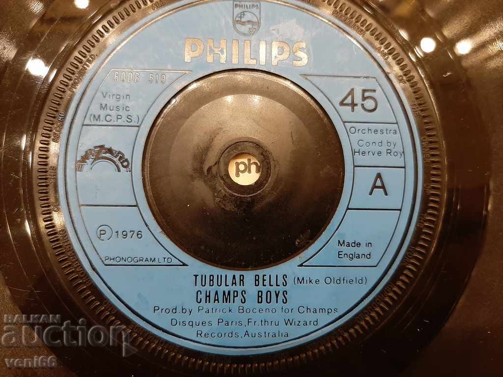 Auction Gramophone record - small format - Champs boys Auction Gramophone record - small format - Champs boys