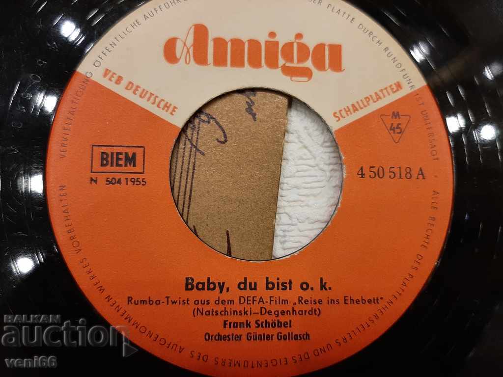 Auction Gramophone record - small format - Frank Schobel Auction Gramophone record - small format - Frank Schobel