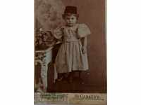 1898 SLIVEN OLD CHILDREN'S PHOTO PHOTO CARDBOARD CHILD FES