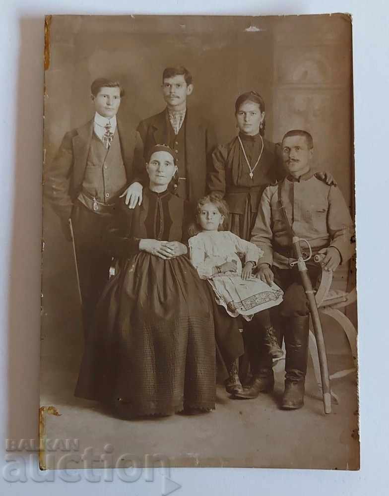 OLD FAMILY PHOTO PHOTO KINGDOM BULGARIA SABER