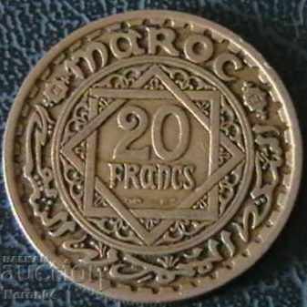 20 франка 1947, Мароко