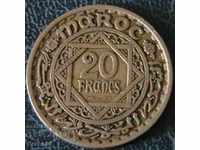 20 francs 1947, Morocco