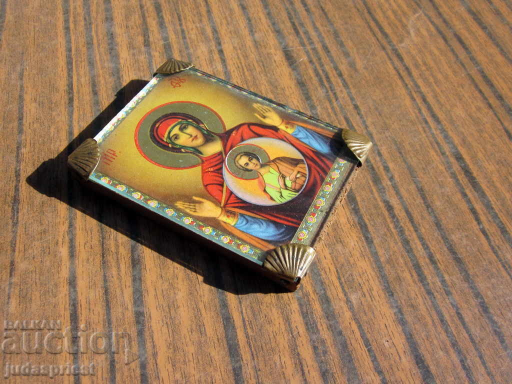 Παράδοση Βασίλειο της Βουλγαρίας αρχαία μικρή οικιακή εικόνα της Μητέρας του Θεού