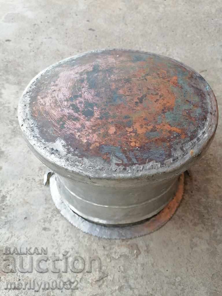 Auction  Old copper cauldron, copper, cauldron copper vessel menche