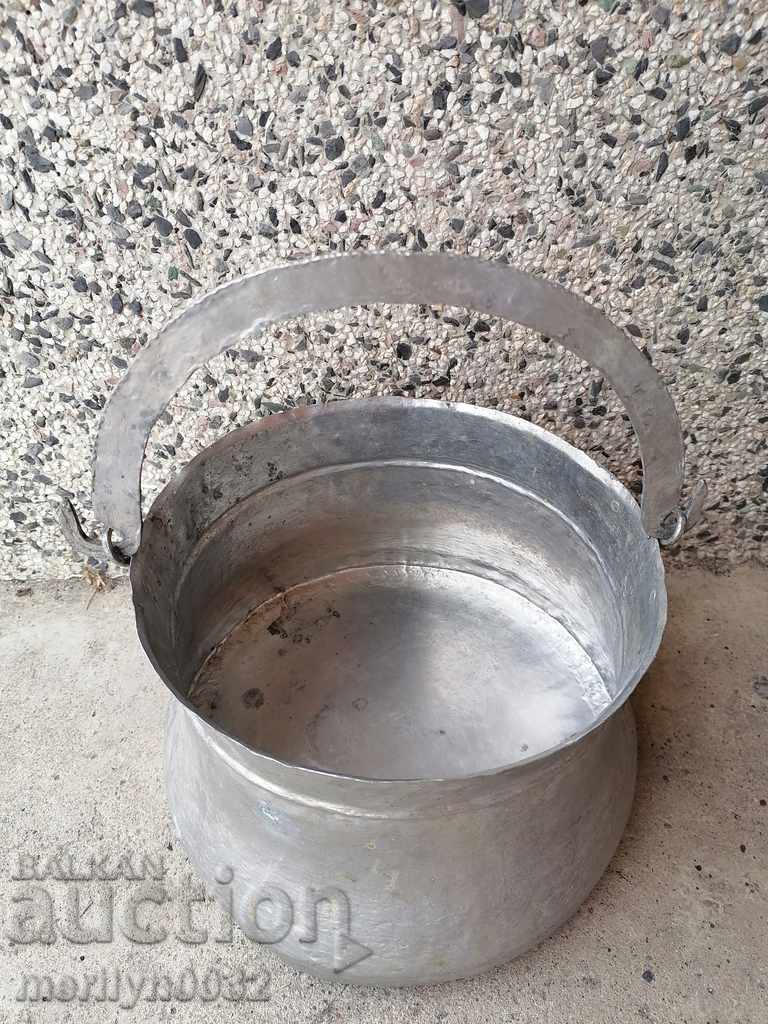 Old copper cauldron, copper, cauldron copper vessel menche - 6
