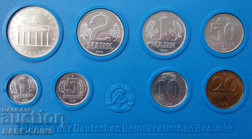 Set GDR 1979 UNC Rare Original cu preț € 81.81 | 160.01 BGN Set GDR 1979 UNC Rare Original cu preț € 81.81 | 160.01 BGN
