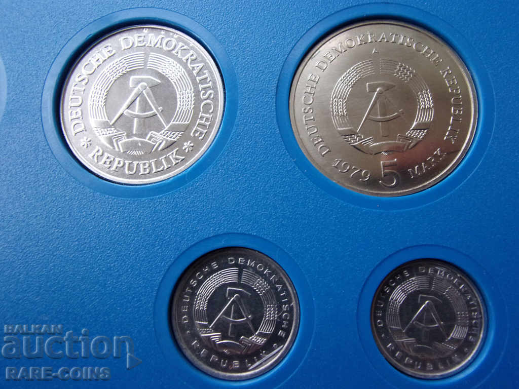 Set GDR 1979 UNC Rare Original - 7 Set GDR 1979 UNC Rare Original - 7