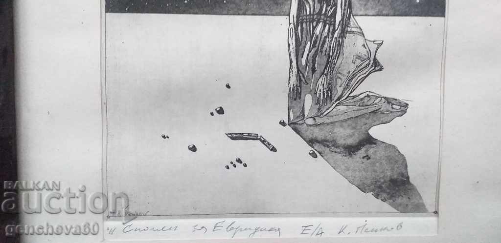 Litografia autorului, „Amintirea lui Eurydice” semnată Penkov - 6