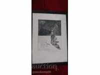 Author's lithograph, "Remembrance of Eurydice" signed Penkov
