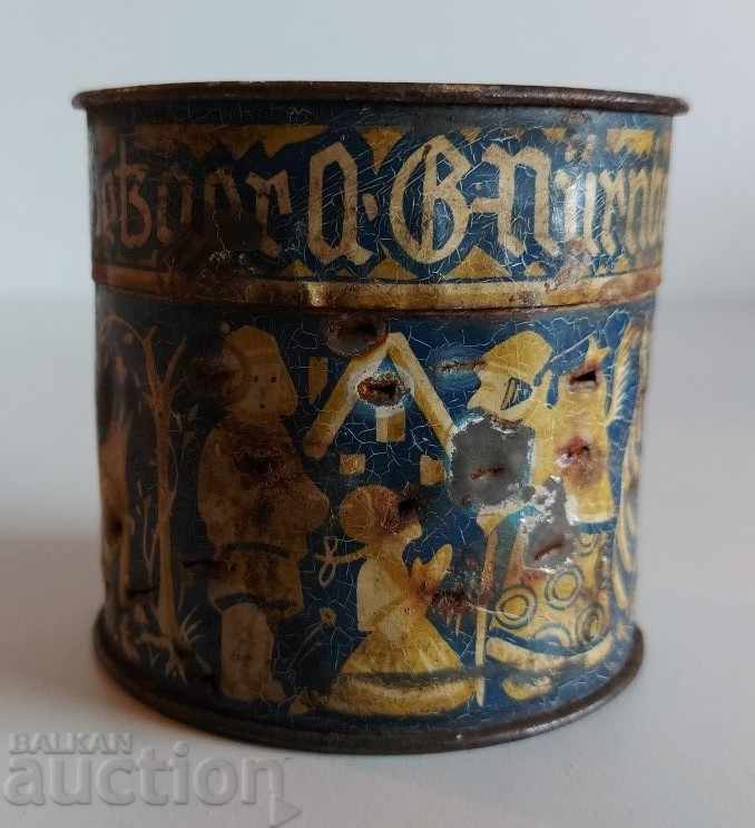 OLD GERMAN METAL BOX BOX SHEET NURENBERG - 5 OLD GERMAN METAL BOX BOX SHEET NURENBERG - 5