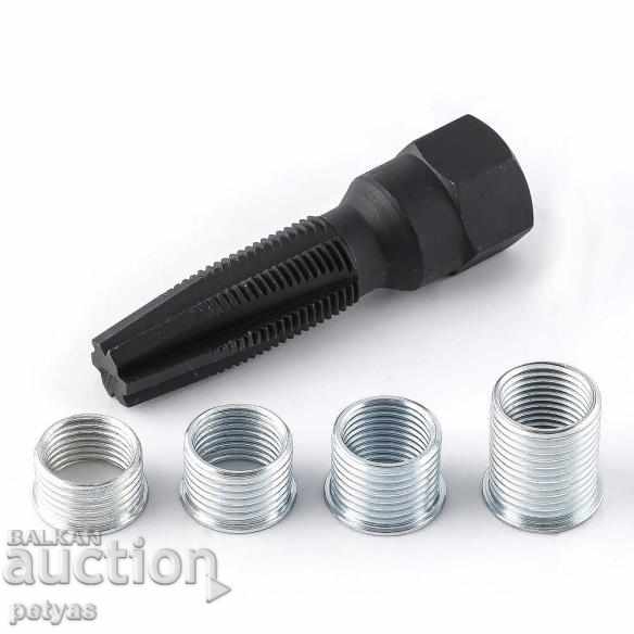 Professional tap for repairing spark plug thread Rock Force