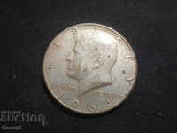 1/2 dolar 1964 argint