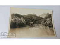 Καρτ ποστάλ Kostenets Η λίμνη στη Βίλα Αναγέννηση 1940