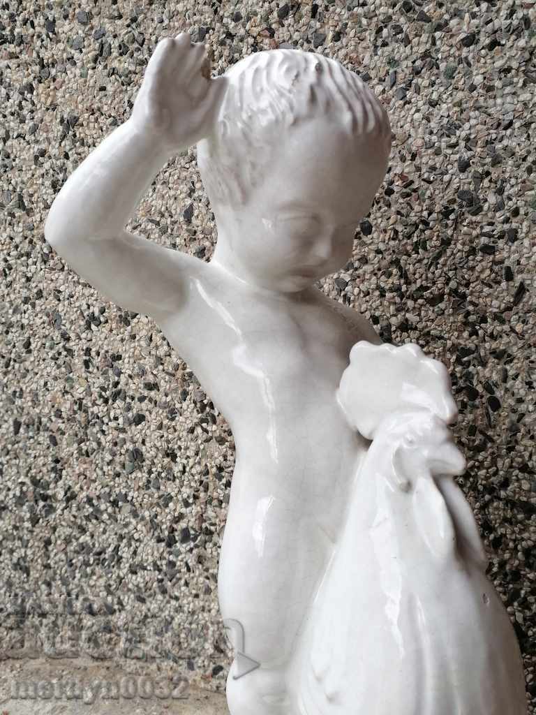 Auction French statuette, old porcelain figure Auction French statuette, old porcelain figure