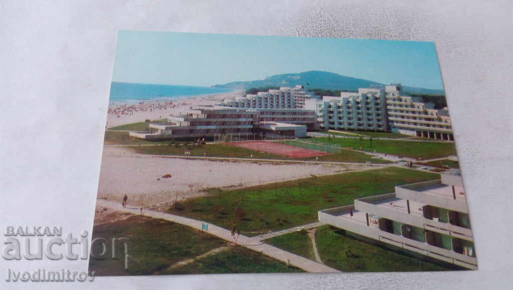 Пощенска картичка Албена Изглед 1971