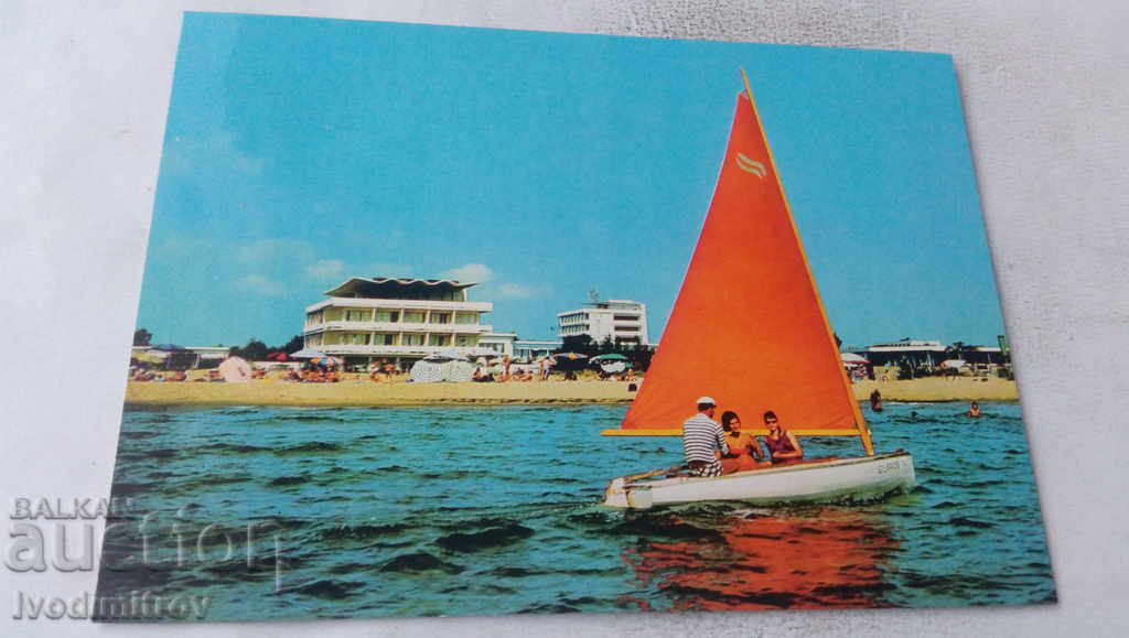 Пощенска картичка Слънчев бряг 1966