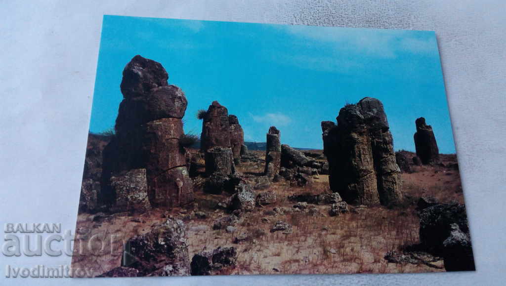 Postcard Varna The Pobiti Kamani area 1971