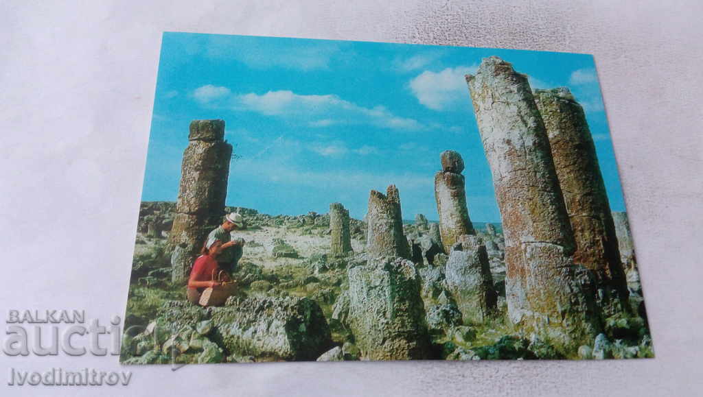 Пощенска картичка Варна Местността Побити камъни 1973