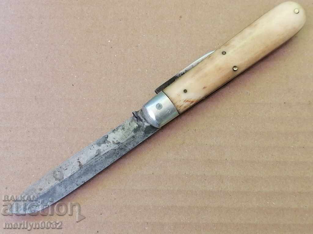 Delivery of Old leg white bone chire pocket knife corkscrew knife