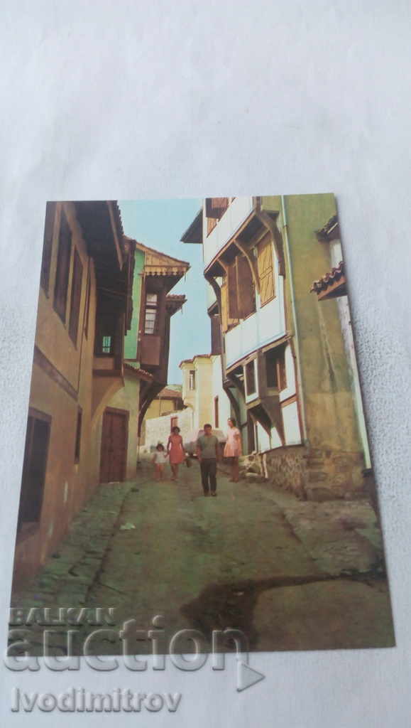 Καρτ ποστάλ Πλόβντιβ Παλιά σπίτια 1971