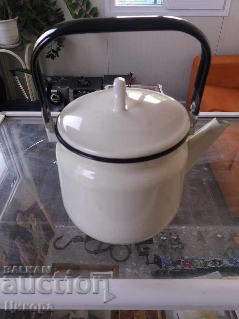 ENAMELED TEAPOT FROM SOCA NEW with price 40.00 BGN | € 20.45 ENAMELED TEAPOT FROM SOCA NEW with price 40.00 BGN | € 20.45