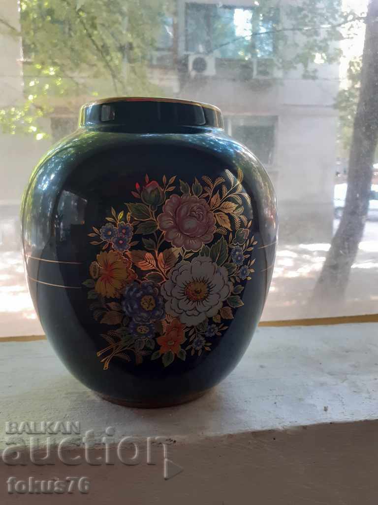 Old porcelain vase Special Hand Made in Greece porcelain